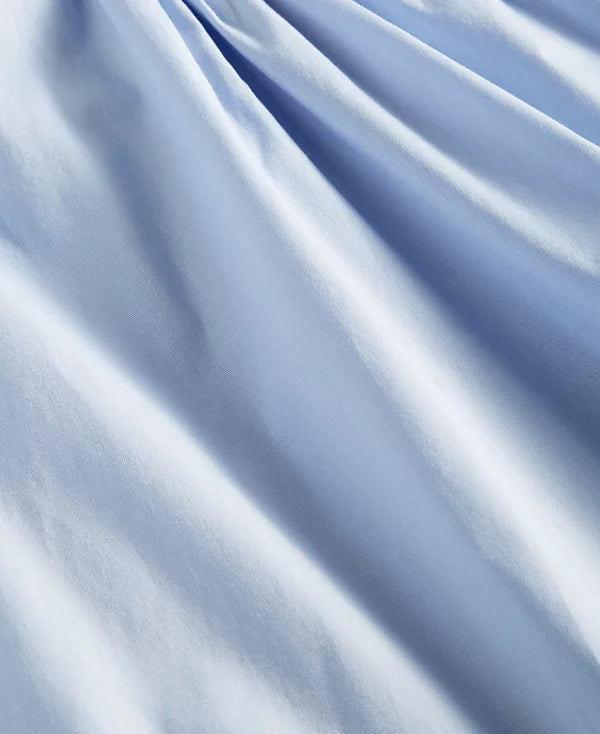 Crystal Doll Juniors Ruffle-Sleeve Tie-Back A-Line Dress Color Chambray Size M