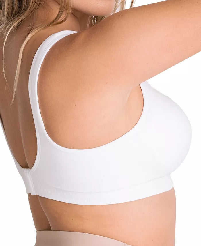 Shapermint Essentials Women's Daily Comfort Wireless Shaper Bra White Size 2XL