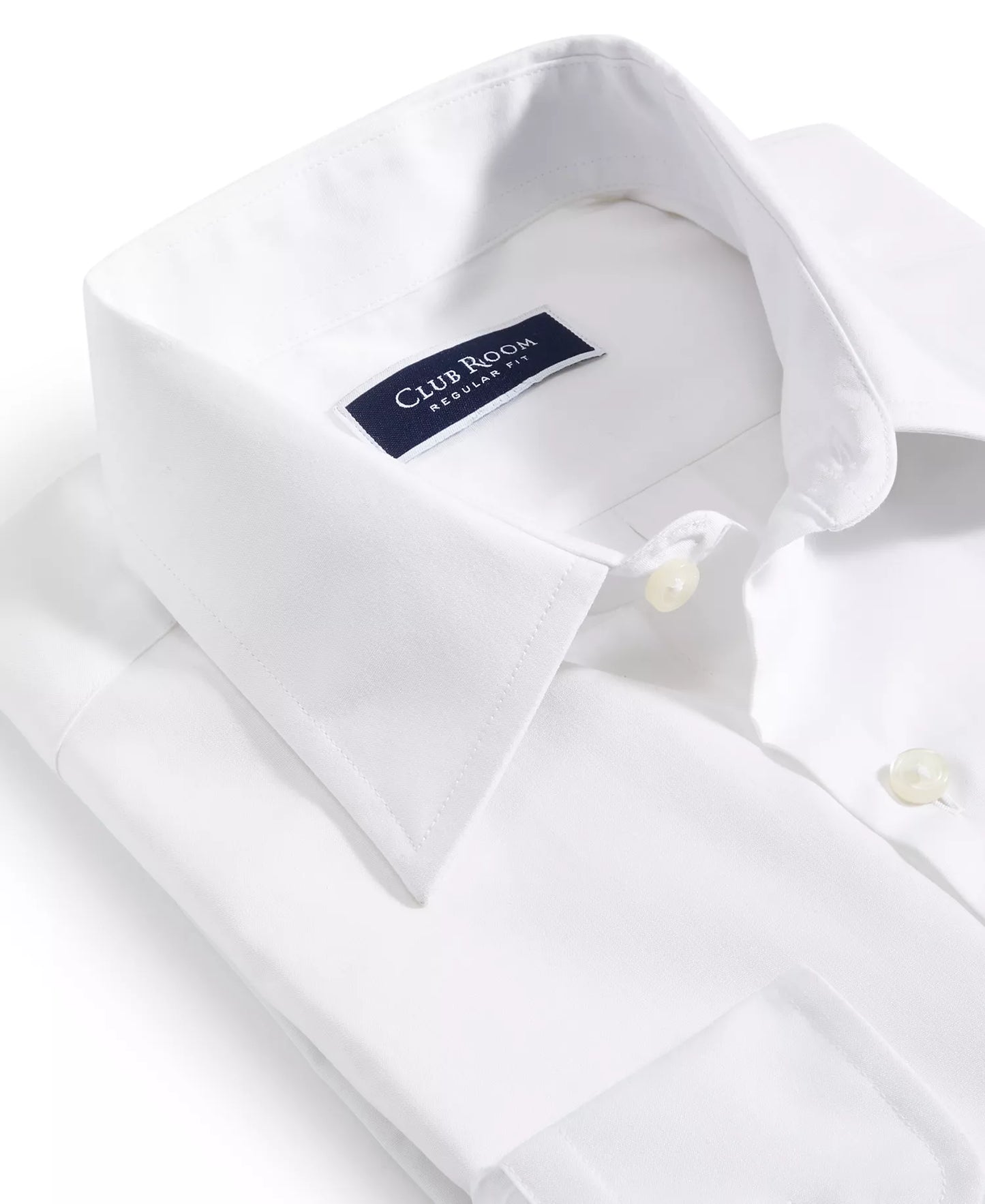 Club Room Men's Regular-Fit Performance Dress Shirt  White 15.5 32/33