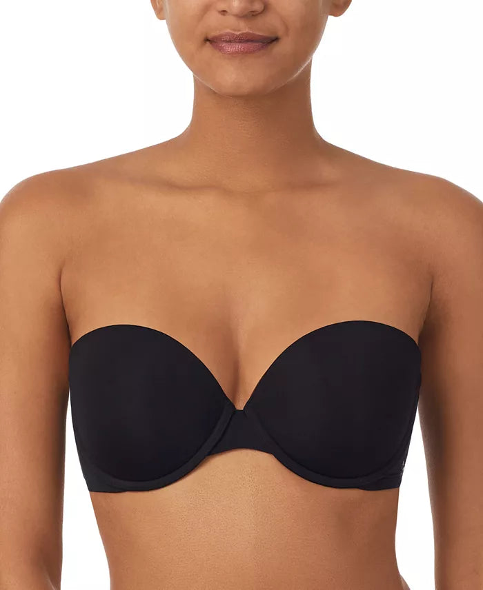 DKNY Women's Smooth Essentials Strapless Bra Black Size 38DD