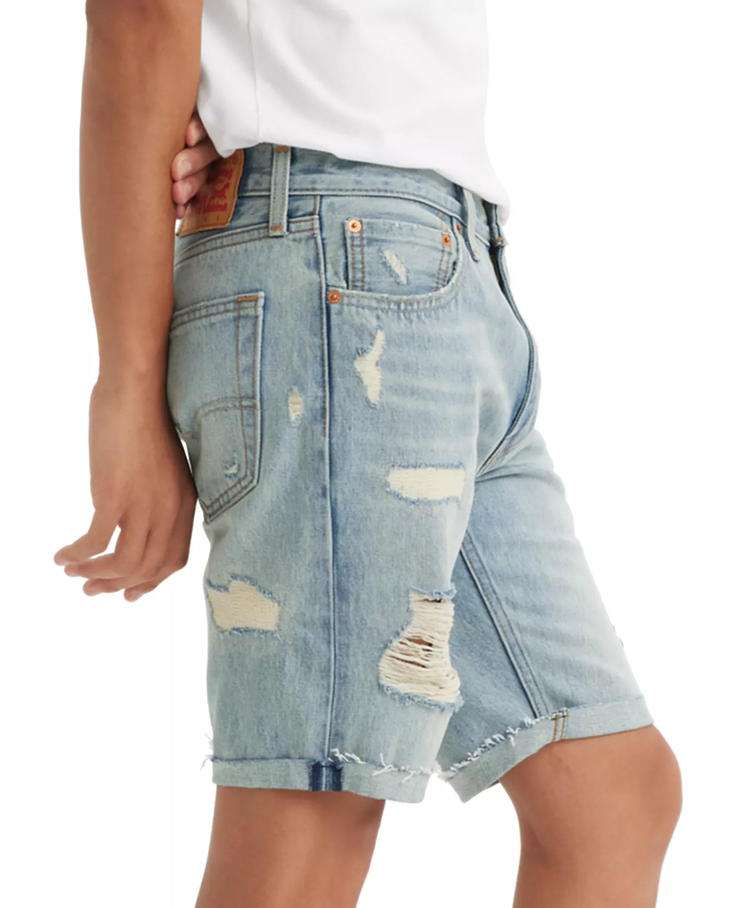 Levi's Men's Flex 412 Slim Fit 5 Pocket 9" Jean Shorts Gummy Bear Size 34