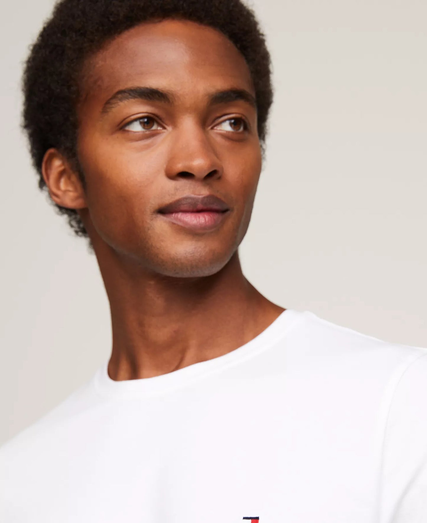 Tommy Hilfiger Men's Stretch Slim-Fit Cotton Crewneck T-Shirt Bright White Size 2XL