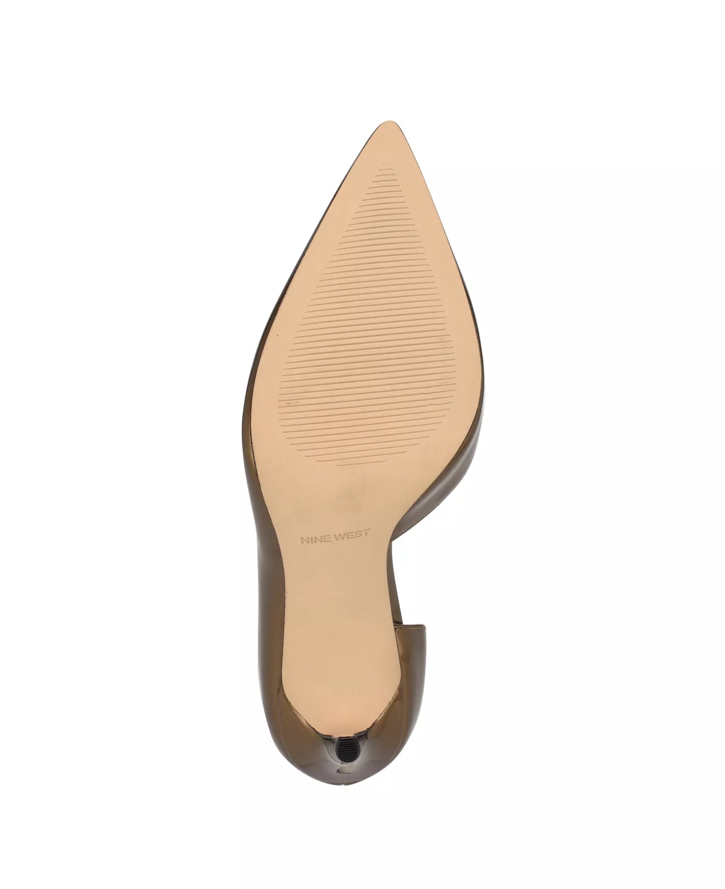 Nine West Women's Folowe d'Orsay High Stiletto Pumps Dark Gold Patent Size 7.5