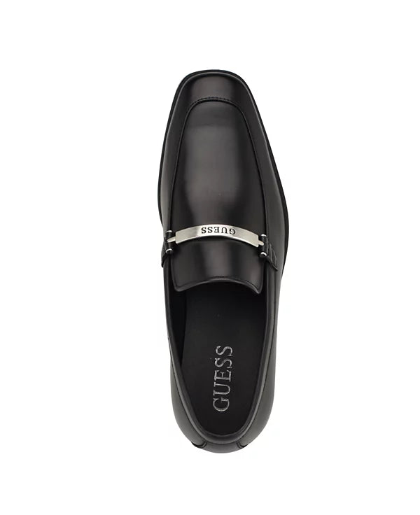 GUESS Men's Herzo Slip On Ornamented Dress Loafers Black Size 9