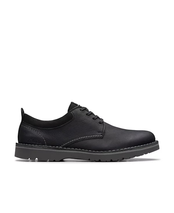 Clarks Collection Men's Eastridge Low Shoes Black Leather Size 10.5