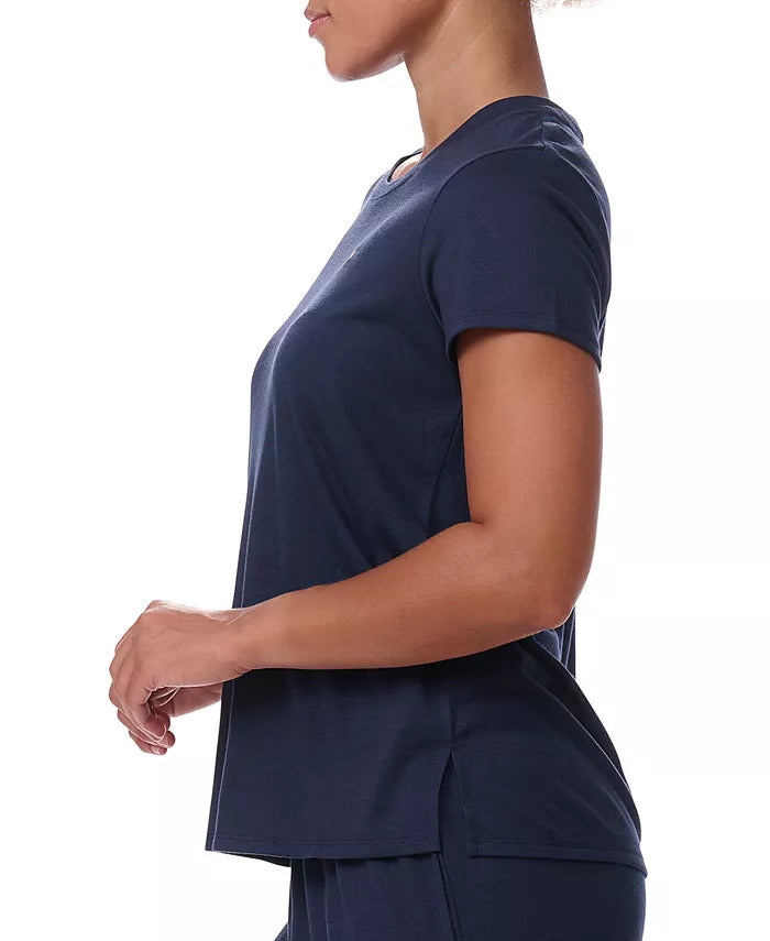 Tommy Hilfiger Women's Short-Sleeve Crewneck Sleep Tee Sky Captain Size S