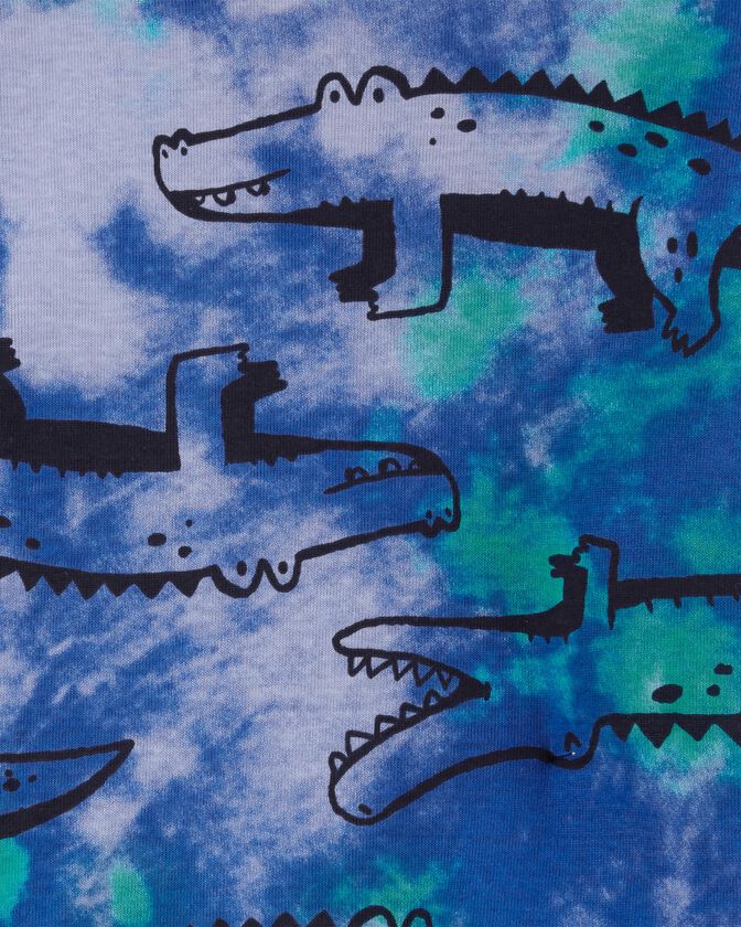 Carters Toddler 4-Piece Alligator 100% Snug Fit Cotton Pajamas Color Blue Size 2T