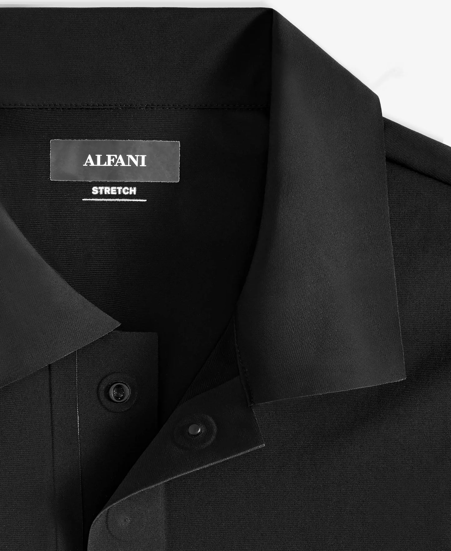 Alfani Men's Laser Cut Short Sleeve Performance Polo Shirt Deep Black Size M