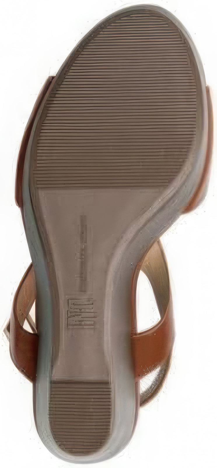 INC International Concepts Women's Valleri Wedge Sandals Color Cognac Smooth Size 9.5M