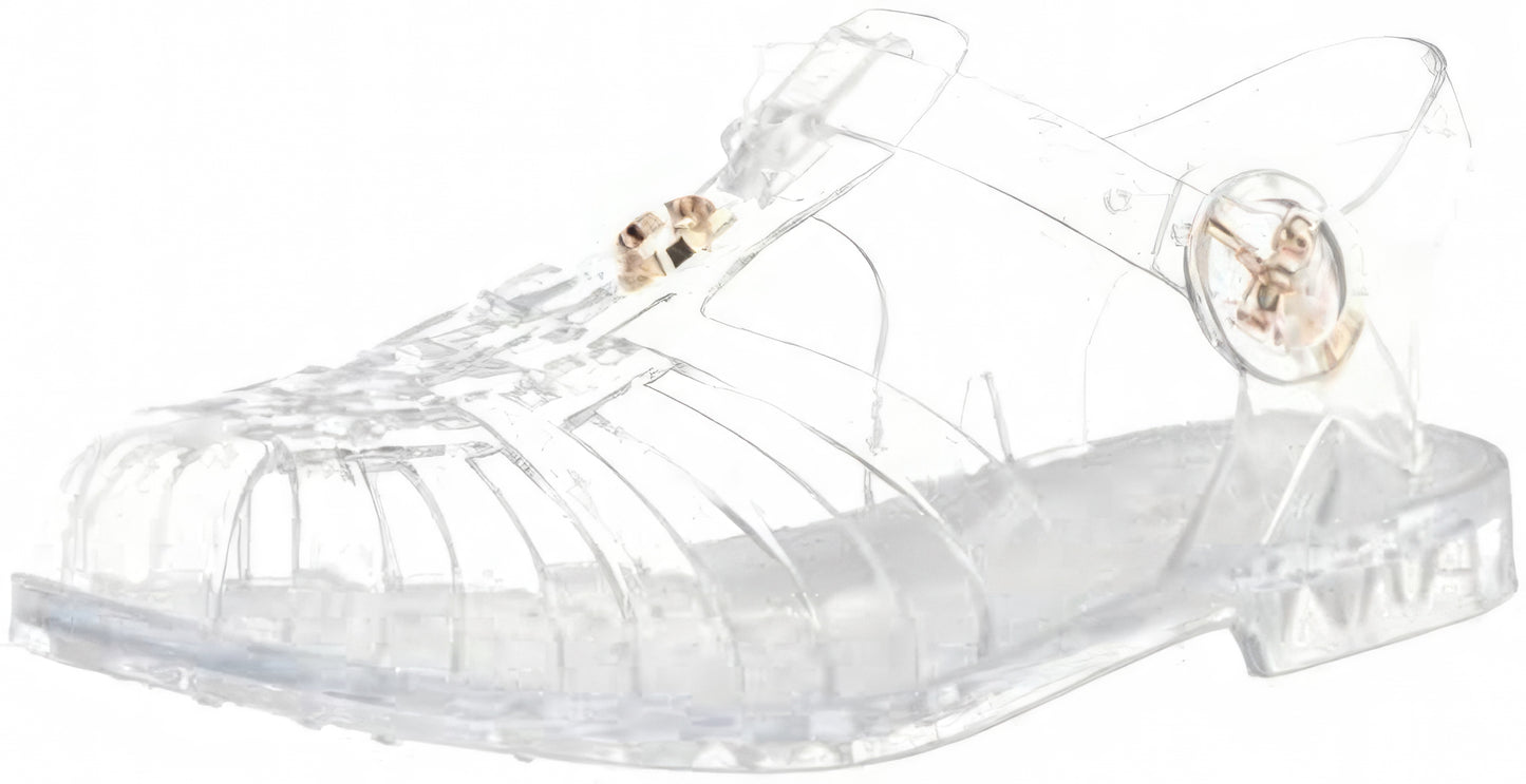 GUESS Women's Jellie Round Toe Fisherman Sandals Color Clear Size 7M