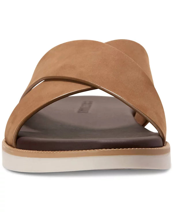 Cole Haan Men's Nantucket Cross Strap Slide Sandal Toffee Nubuck Size 9