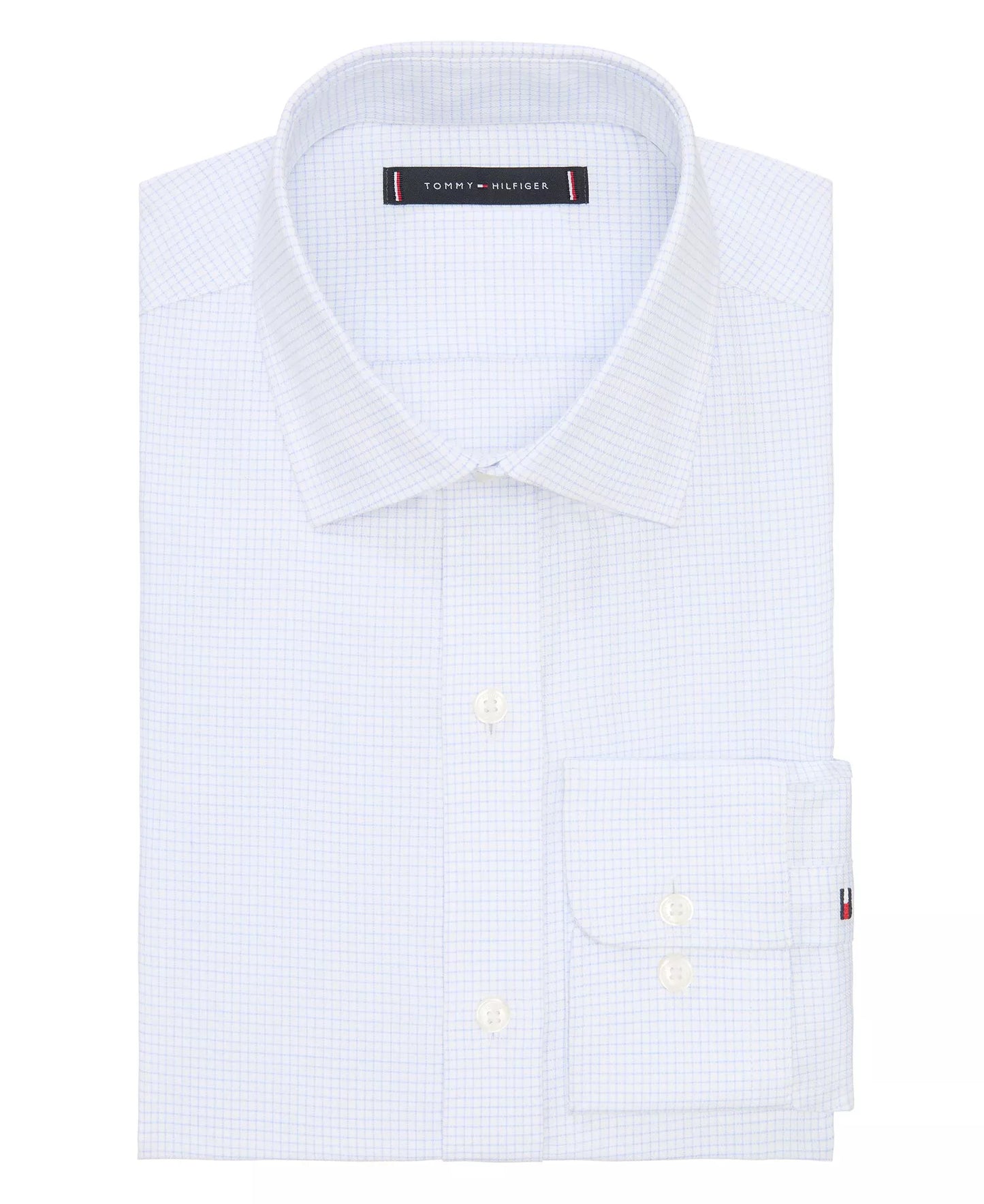 Tommy Hilfiger Men's Slim-Fit Dress Shirt Blue 16 32/33