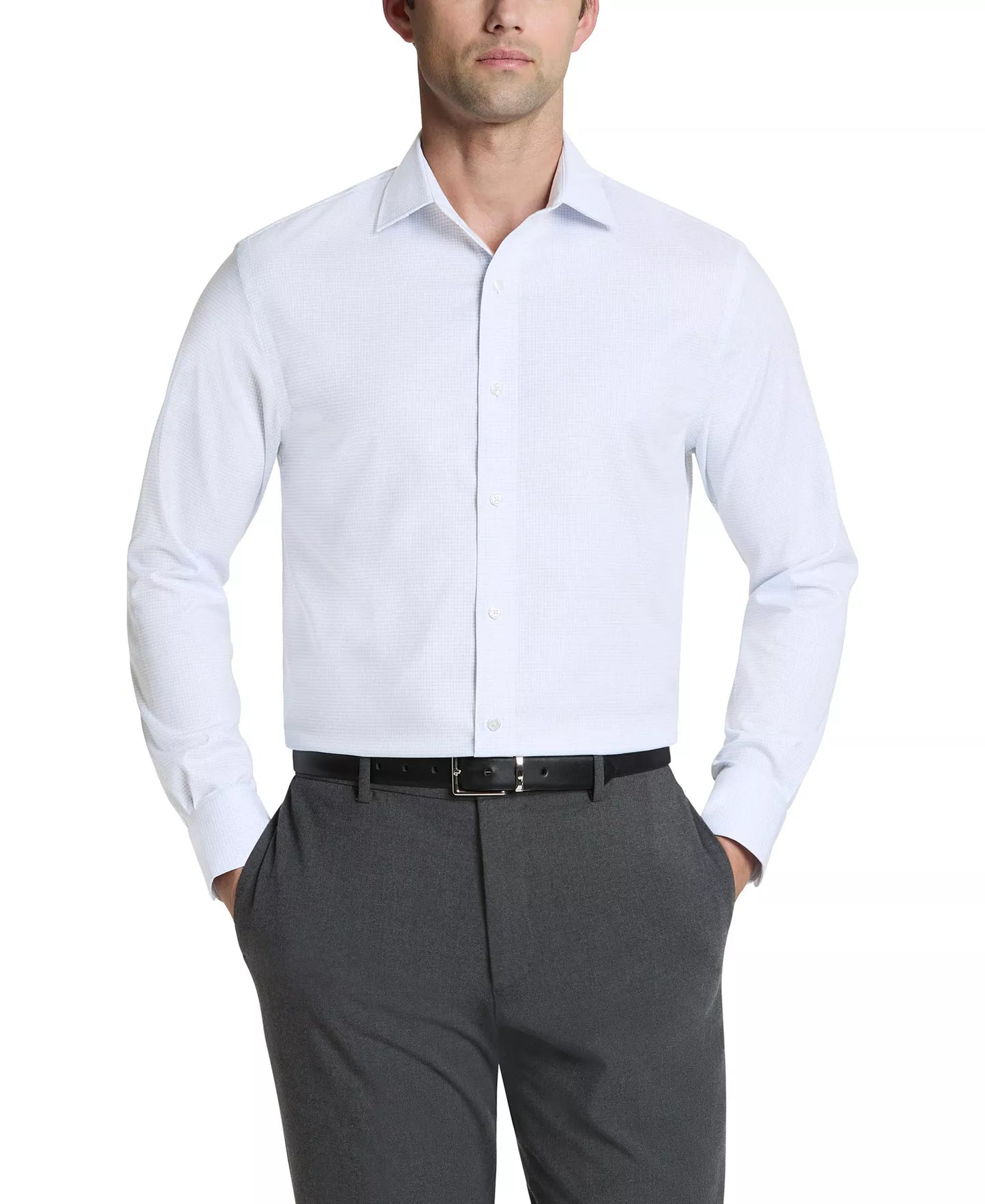 Tommy Hilfiger Men's Slim-Fit Dress Shirt Blue 16 32/33