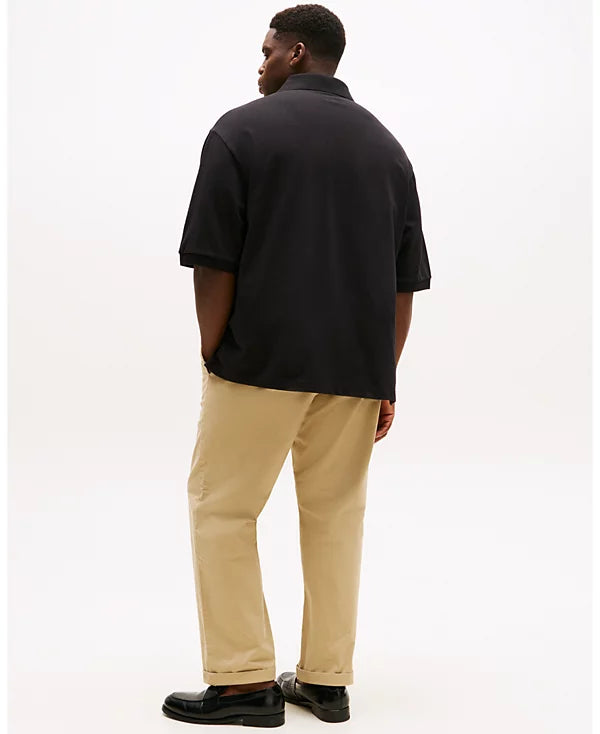 Tommy Hilfiger Men's Big & Tall Classic-Fit Ivy Polo Dark Sable Size LT