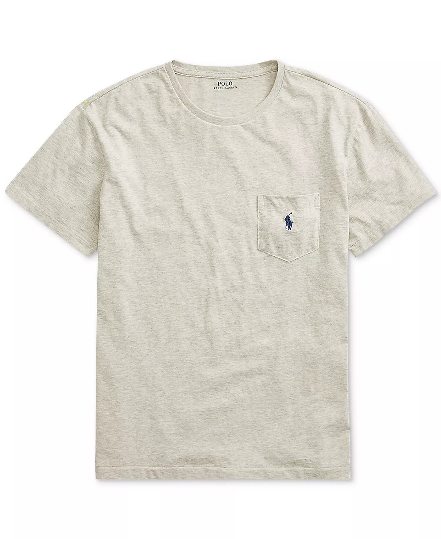 Polo Ralph Lauren Men's Big & Tall Solid Pocket Crew-Neck T-Shirt  Gray Heather Size 2XB