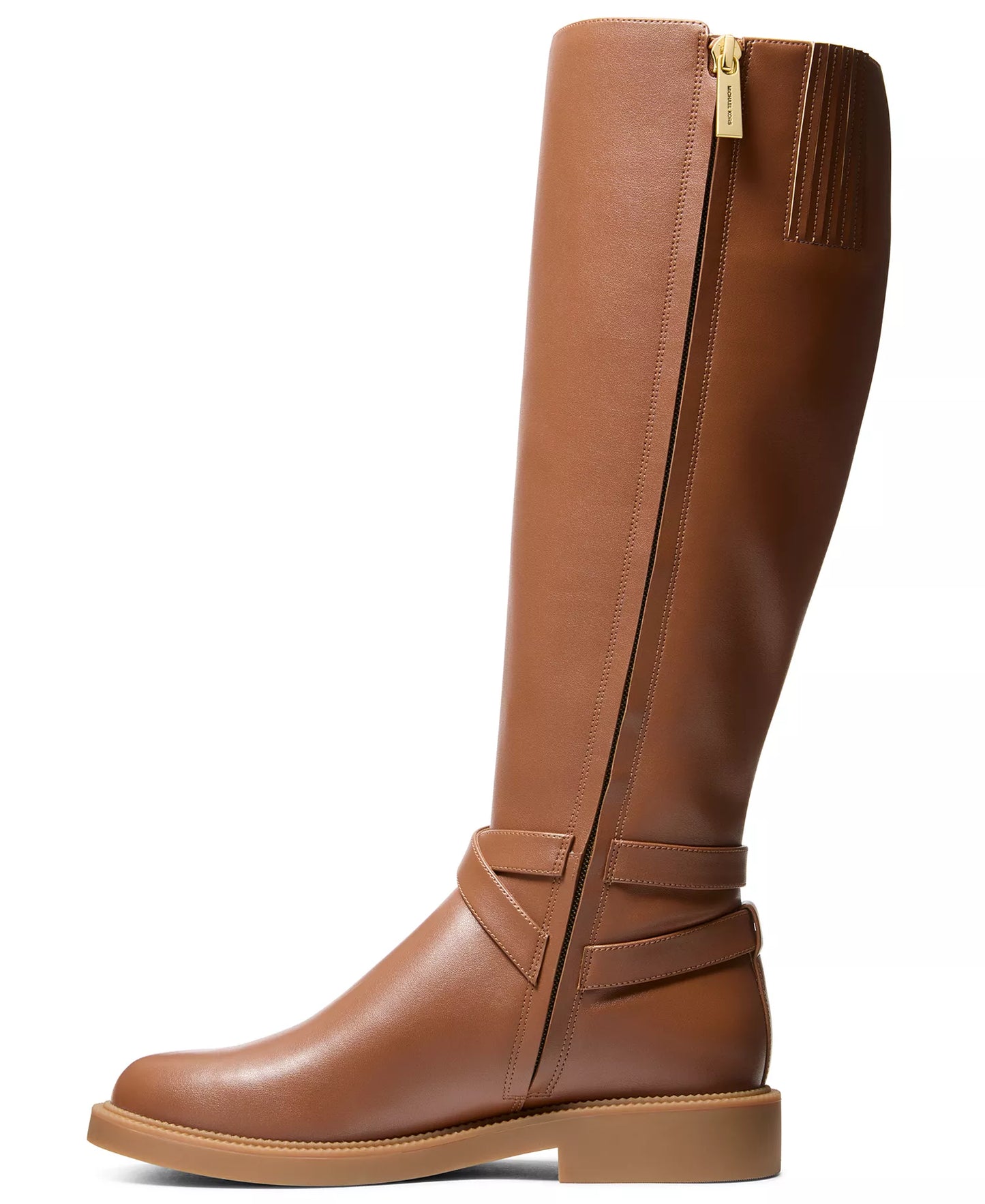 Michael Kors Women's Mandy Knee High Boots Luggage Smooth Size 7.5