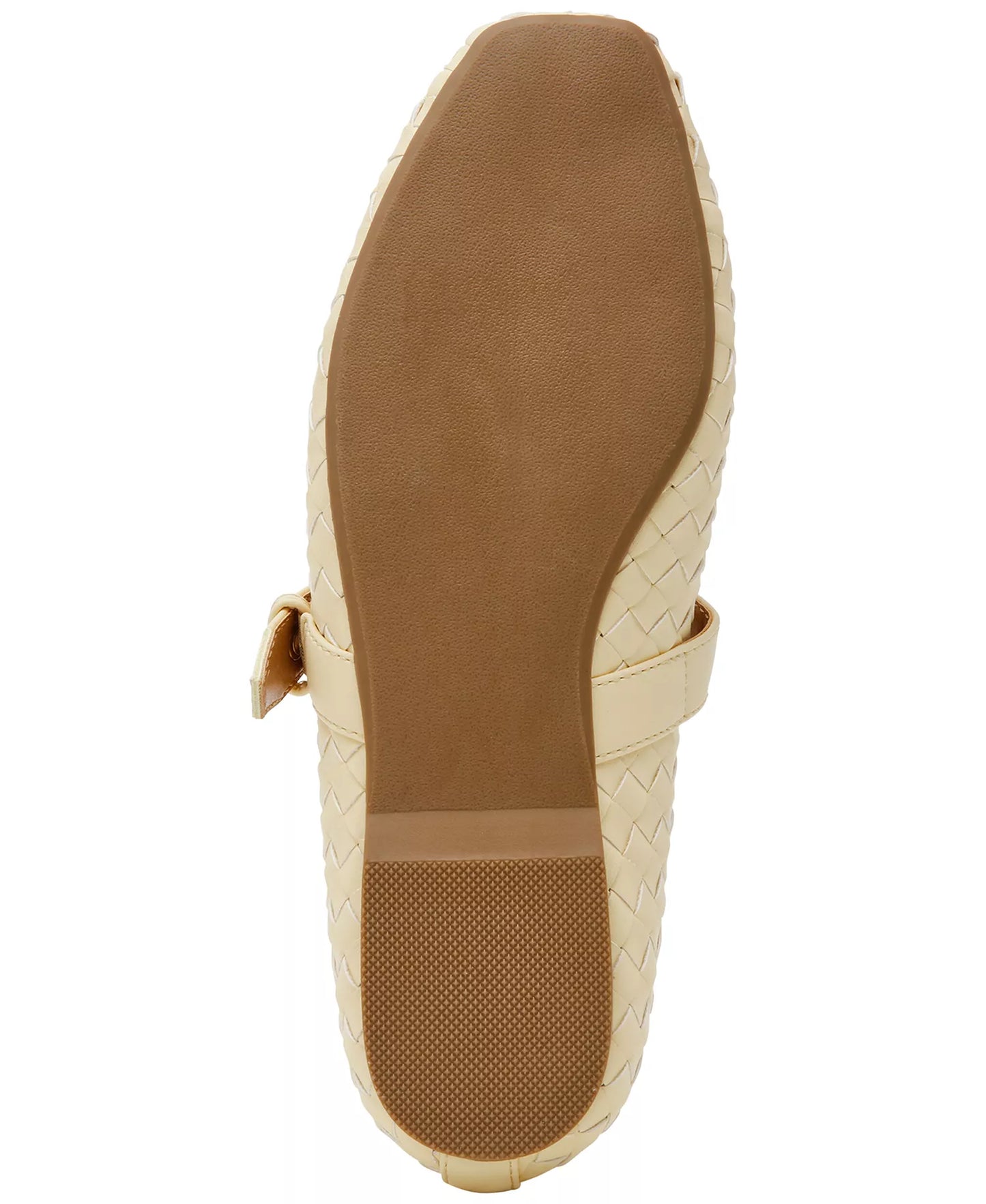 DV Dolce Vita Women's Mulaney Woven Mary Jane Ballet Flats Butter Yellow Size 9