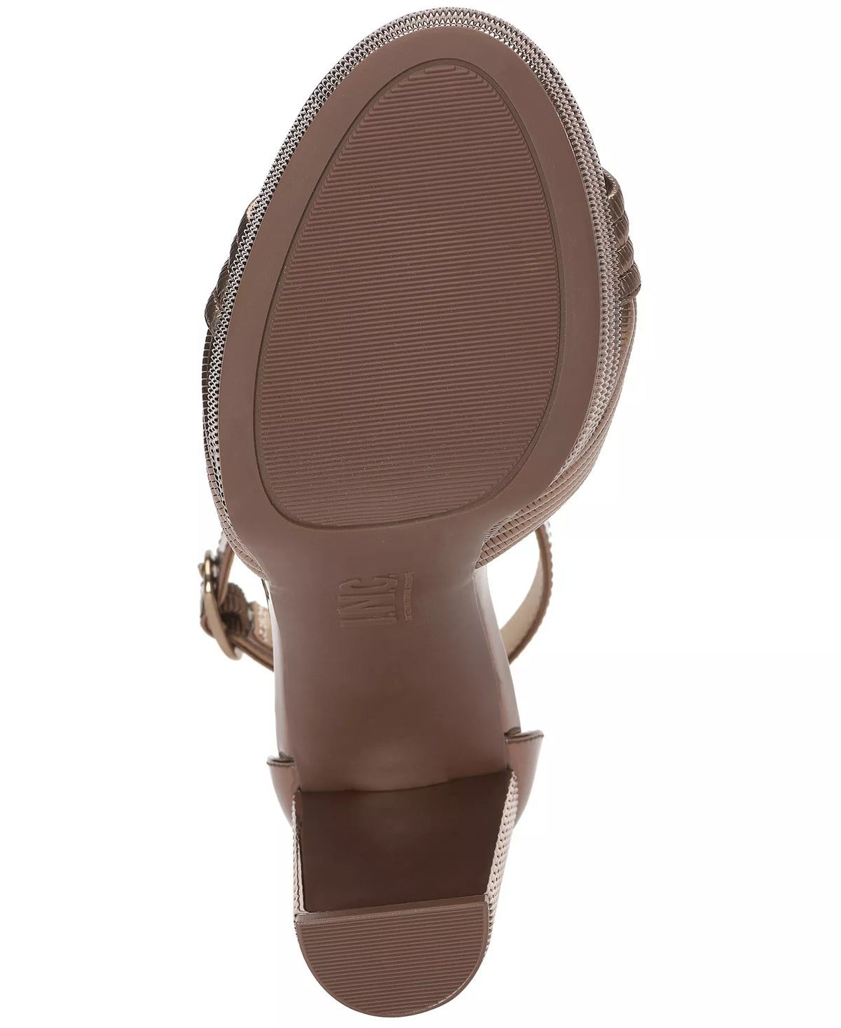 INC International Concepts Women's Namira Platform Dress Sandals Bronze Metallic Size 9.5