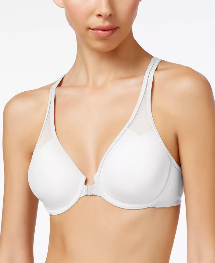 Wacoal Body by Wacoal Racerback Underwire Front Close Bra White Size 34B