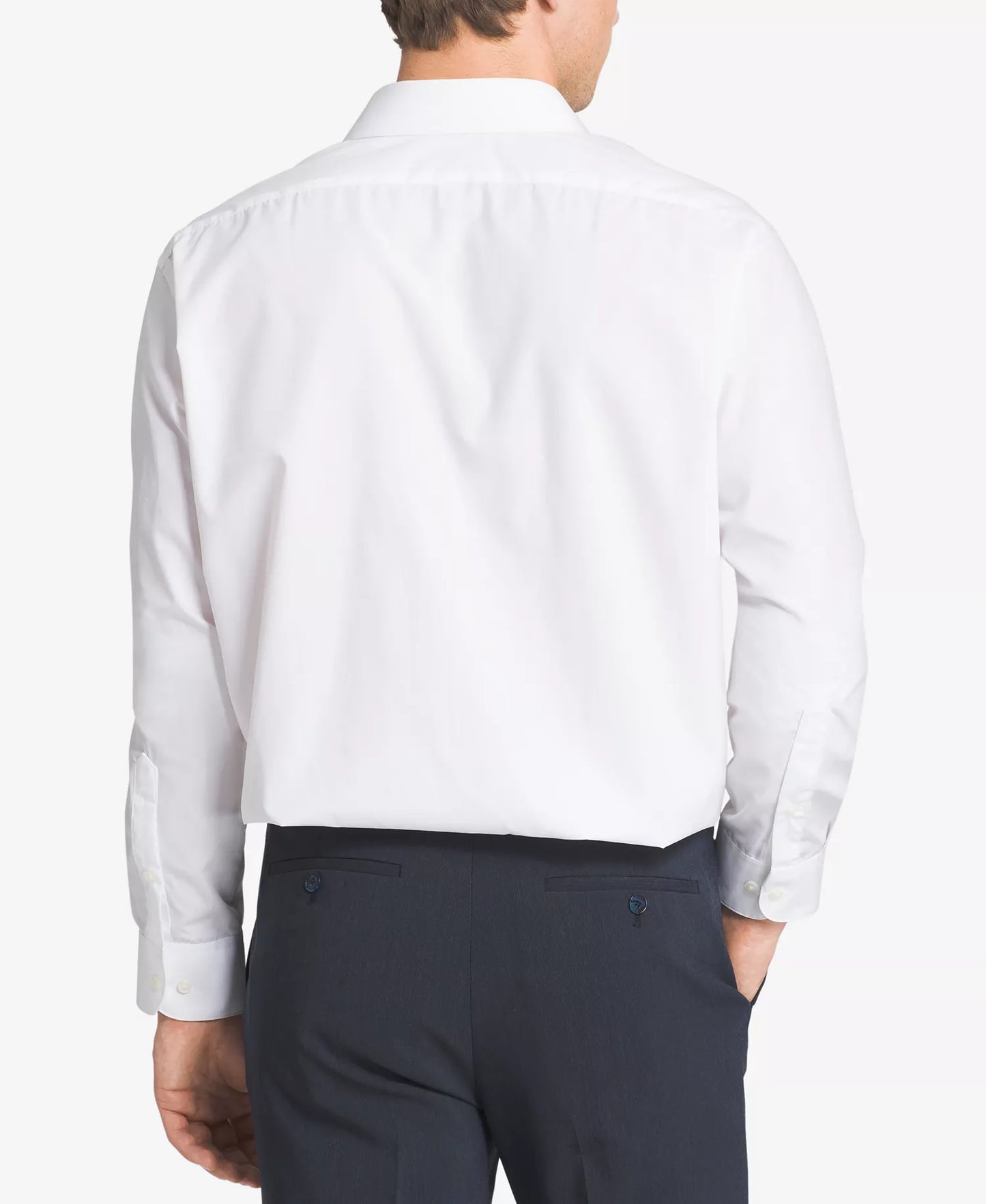Van Heusen Men's Classic-Fit Poplin Dress Shirt  White 14.5 32/33