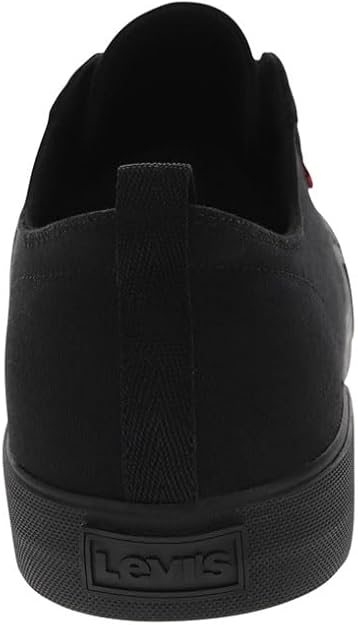 Levi's Men's Anikin Canvas Sneaker Black Mono Size 8.5