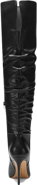 INC International Concepts Women's Iyonna Pointed Toe Stiletto Zip-Up Dress Boots Color Black Smooth Size 5.5M