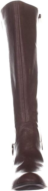Alfani Kallumm Almond Toe Knee High Fashion Boots Cognac Size 8 Wide Calf