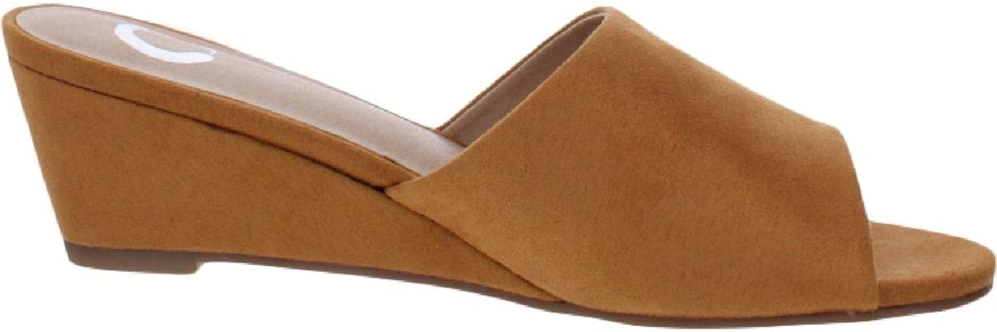 Journee Collection Women's Pavan Slide Sandal Color Tan Size 5.5M