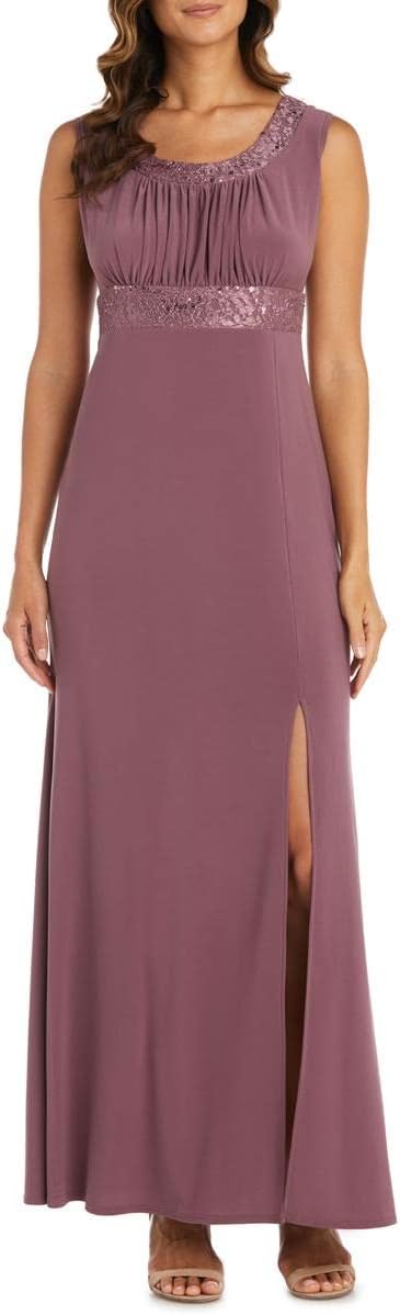 RM Richards Two-Piece Ruffle Front Lace Jacket Dress Color Dark Rose Size 6
