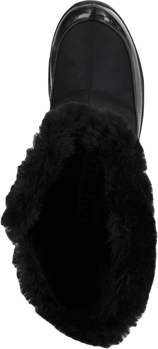 Easy Street Women's Cuddle Faux Fur Winter Boots Color Black Patent Size 6.5M