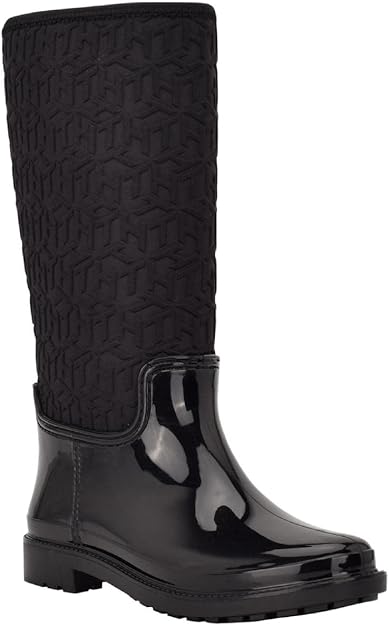 Tommy Hilfiger Women's Saray Rain Boots Color Black Size 8M