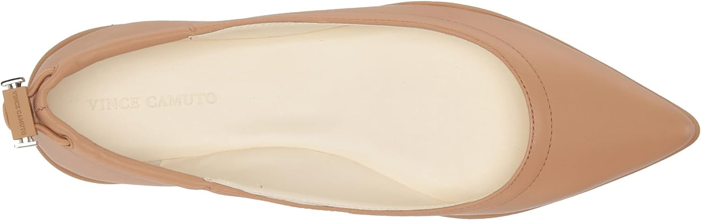 Vince Camuto Women's Bendreta Sport Pointed-Toe Ballet Flats Color Sandstone Size 5.5M