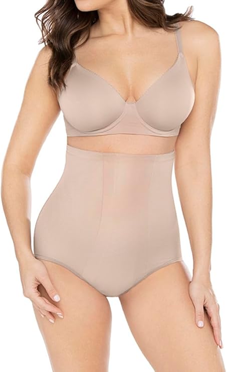 Miraclesuit Women's Shapewear Hi-Waist Brief Underwear Nude Size XL