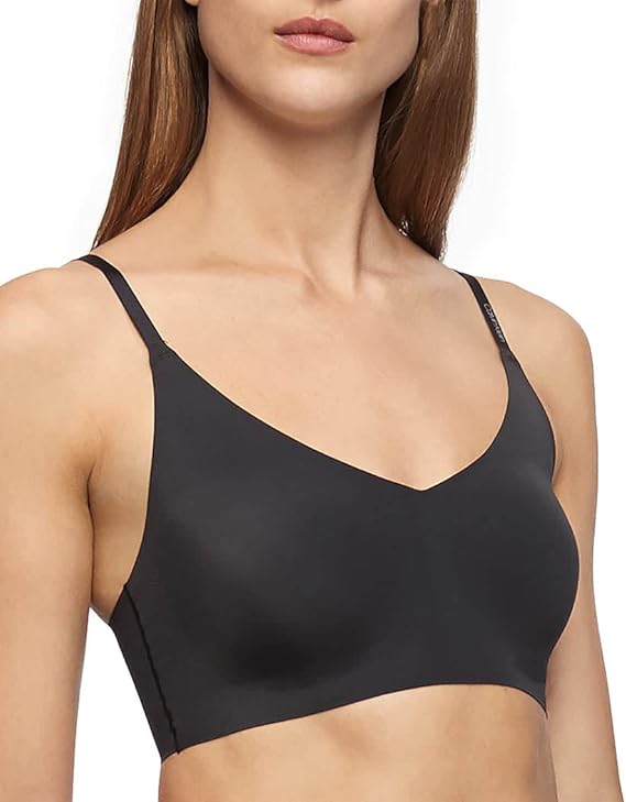 Calvin Klein Invisibles Comfort Lined Seamless Wireless Bralette Bra Black Size M