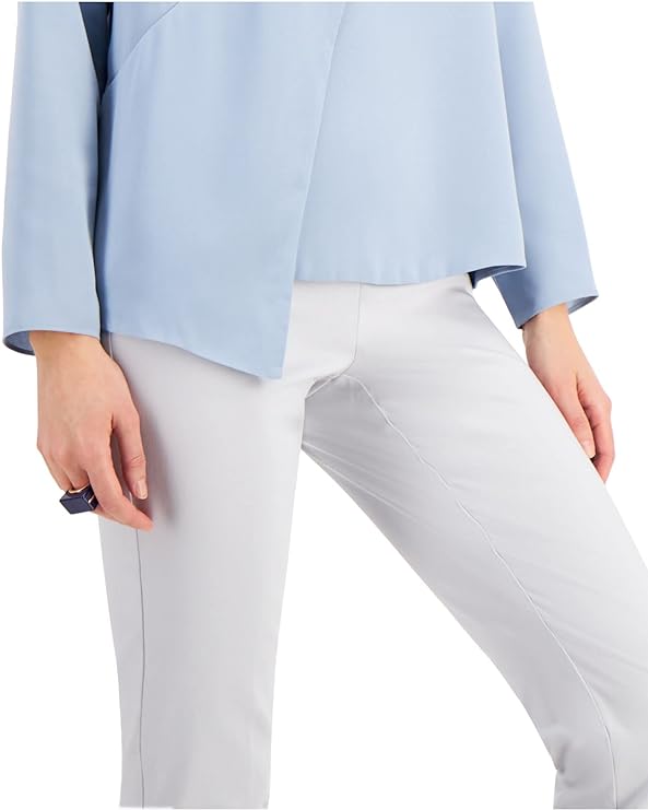 Alfani Women's Draped Front Pullover Blouse Color Prussian Blue Size M