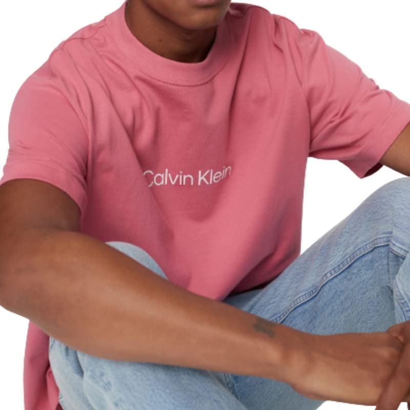 Calvin Klein Men's Logo Graphic T-Shirt Color Rapture Rose Size L