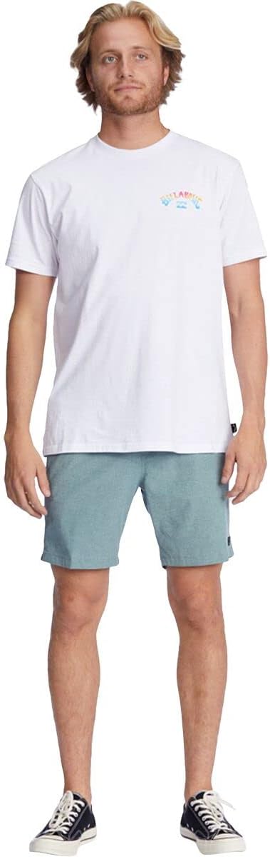 Billabong Men's Crossfire Elastic 19" Hybrid Shorts Color Marine Size S