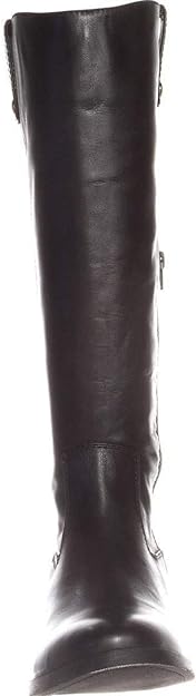 INC International Concepts Women's Fawne Knee-High Riding Boots Color Black Leather Size 6.5M