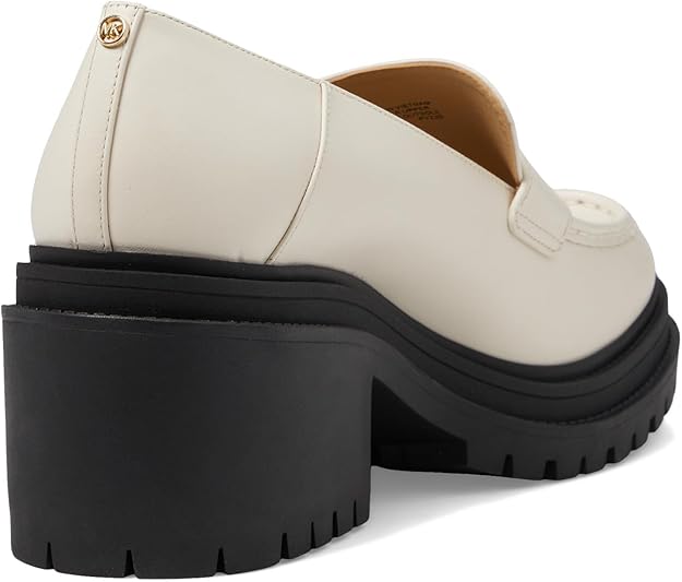 Michael Kors Women's Rocco Slip-On Loafer Light Cream Size 8