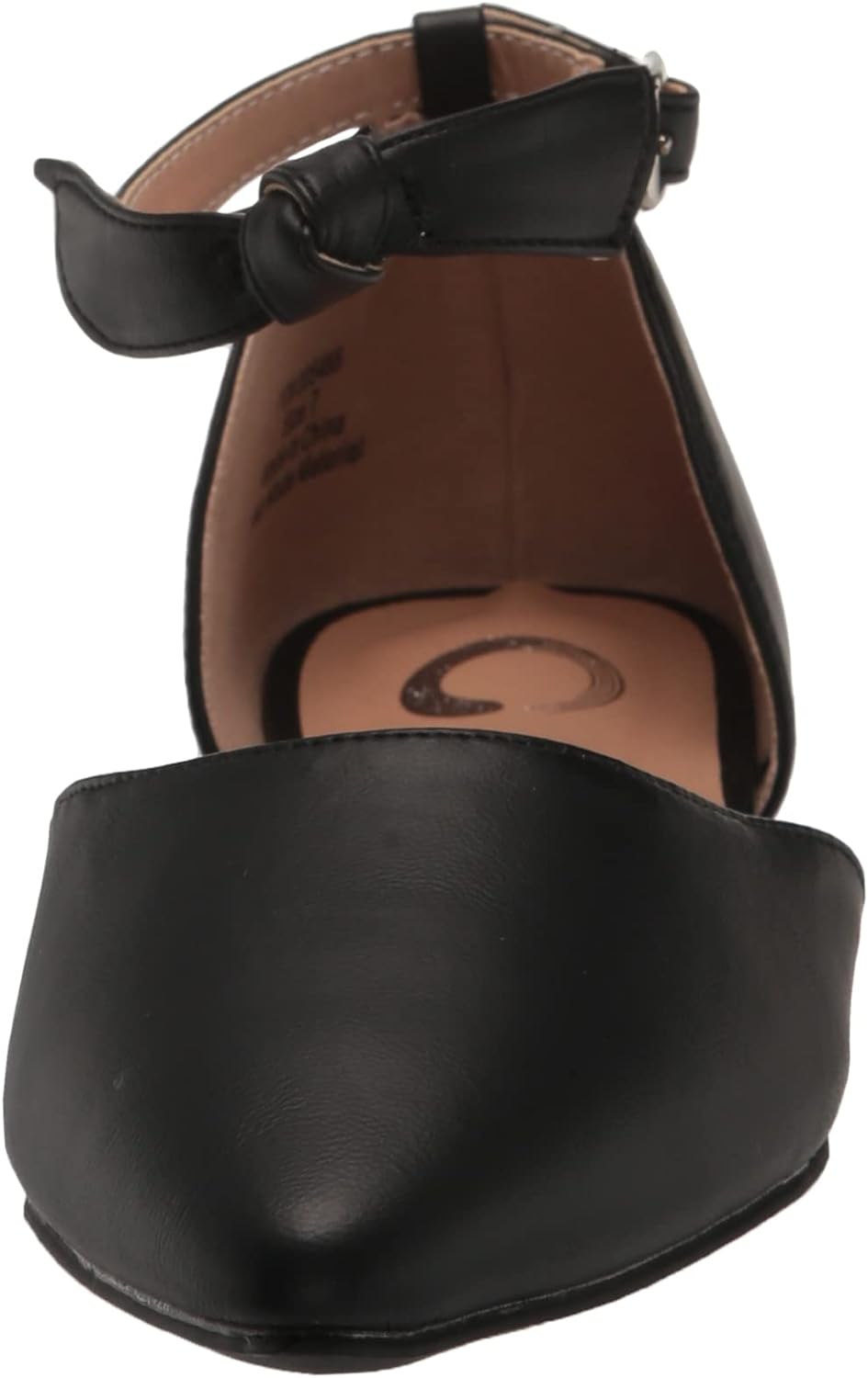 Journee Collection Women's Vielo Ballet Almond Toe Buckle Flats Color Black Size 11M
