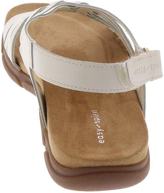 Easy Spirit Women's Mar Leather Slingback Sandal White Size 9.5W