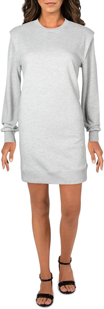 INC International Concepts Women's Long-Sleeve Knit Mini Dress Color Heather Grey Size XS