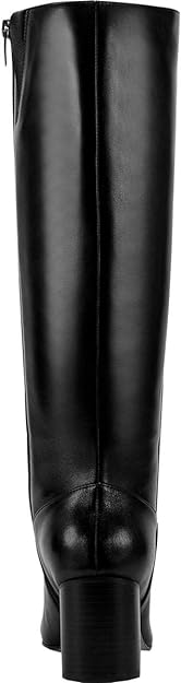 Marc Fisher Women's Revela Tall Knee-High Boots Color Black Leather Size 11M