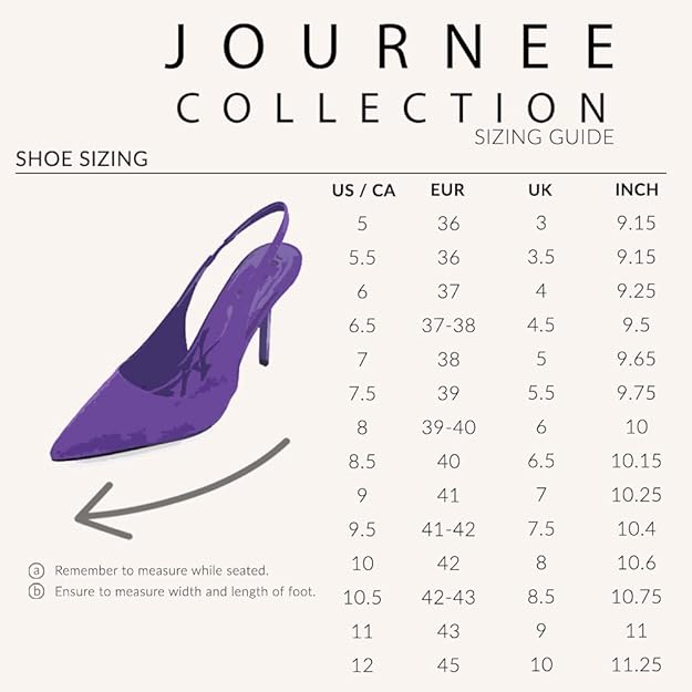 Journee Collection Women's Elenney Slingback Pumps Color Black Size 7M