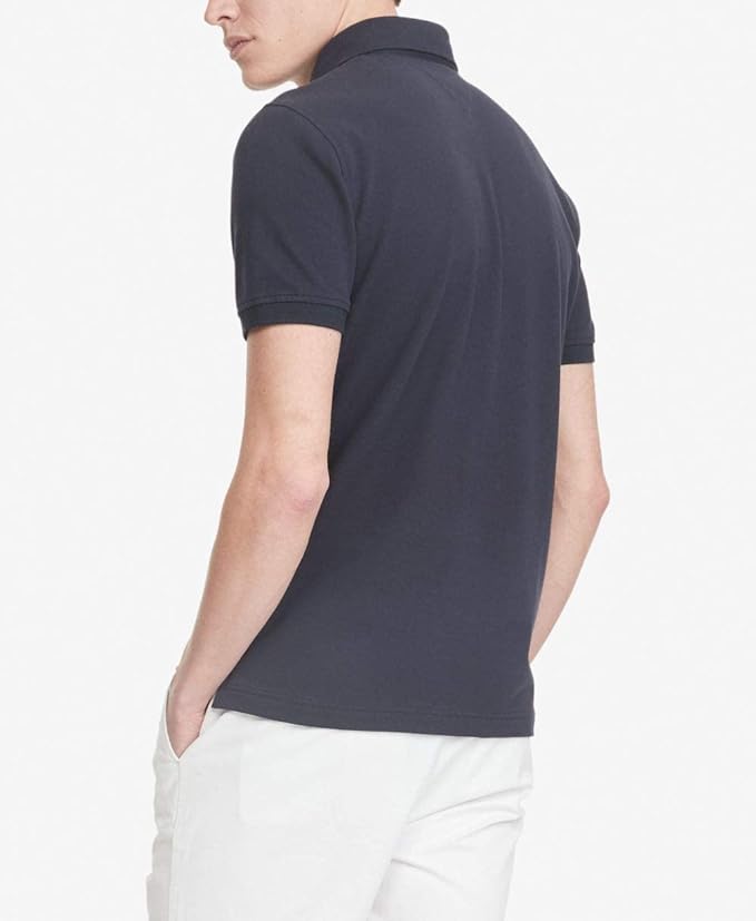 Tommy Hilfiger Men's Eric Custom-Fit TH Flex Polo Shirt Color Sky Captain Size XS