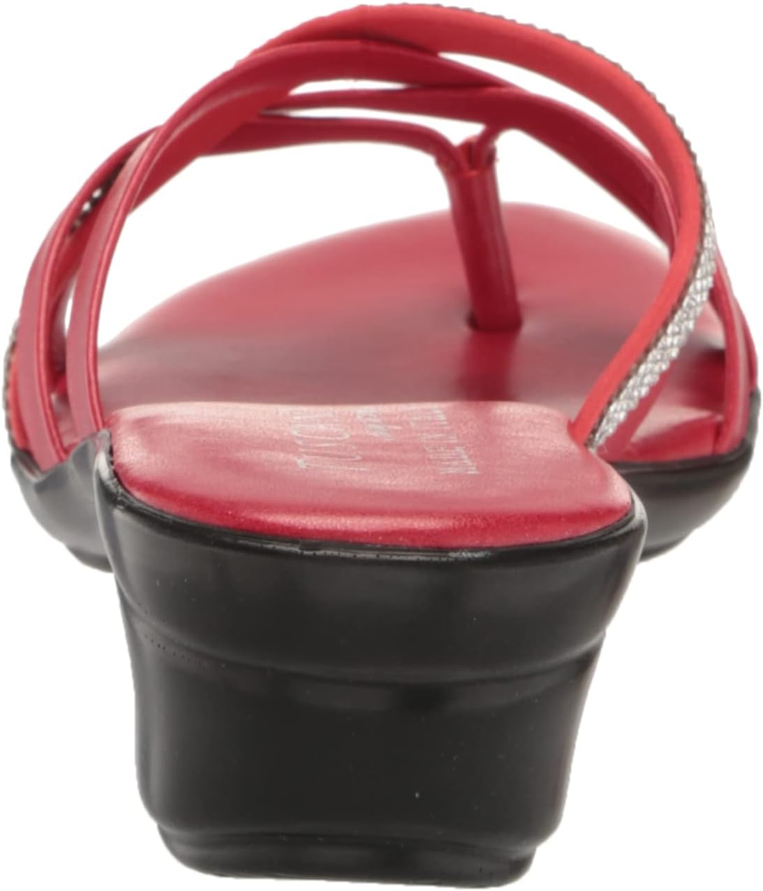 Easy Street Women's Tuscany Aldina Slide Sandals Color Red Size 7.5M