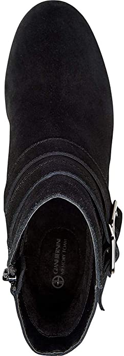 Giani Bernini Women's Sashaa Memory-Foam Water-Resist Booties Color Black Suede Size 10M