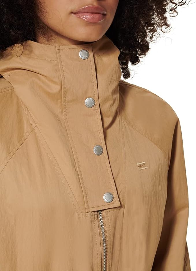 Levi's Women's Hooded Utility Jacket Color Dull Gold Size S