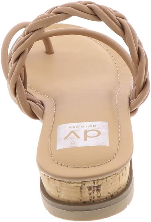 DV Dolce Vita Women's Fiorella Strappy Braid Sandals Color Cafe Size 9.5M