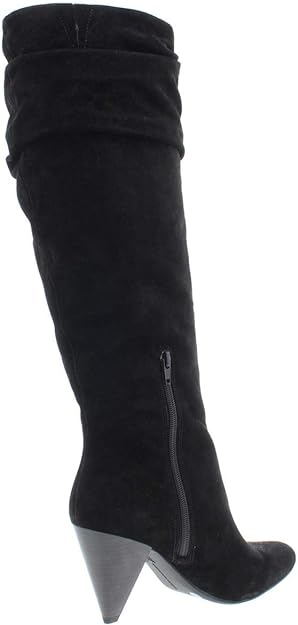 INC International Concepts Women's Gerii Pointed Toe Knee-High Boots Color Black Suede Size 7.5M